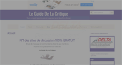 Desktop Screenshot of leguidedelacritique.com
